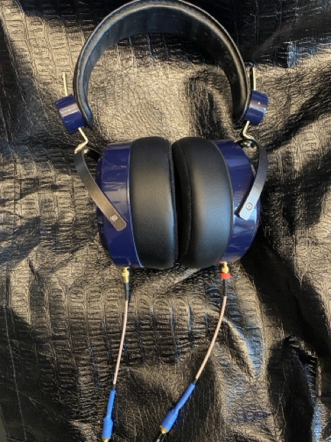 Full headphone view with cables